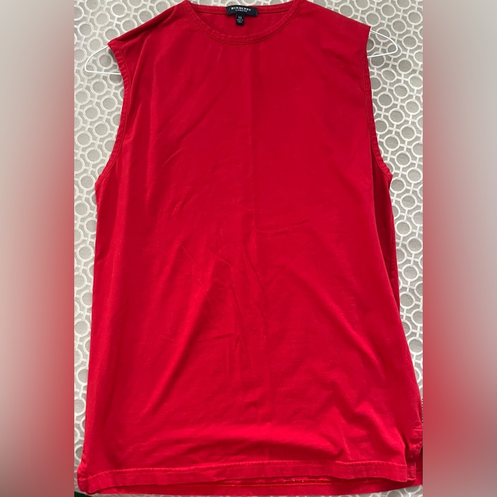 Burberry 100% cotton men’s sleeveless tee